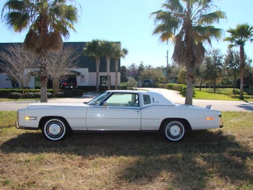 1978 cadillac eldorado 2 door coupe white v8  no reserve!!!