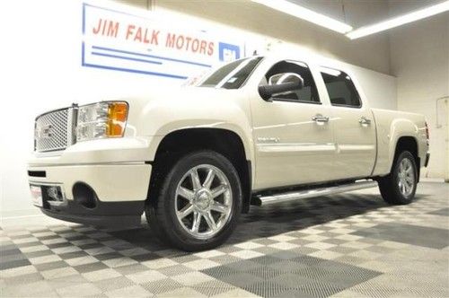 13 denali awd navigation 4wd crew truck white diamond heated cooled leather 12