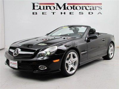 Cpo certified warranty black pano amg sport convertible distronic leather sl 500