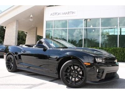 Zl1 convertible 1 owner florida car clean carfax 6.2l triple black