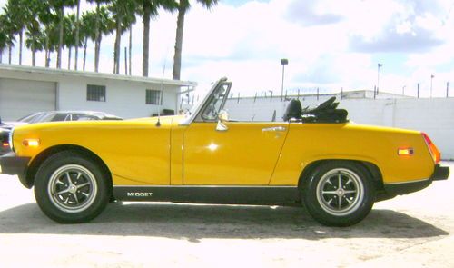 79 mg midget 1500 40,581 original miles convertible soft top 4-spd