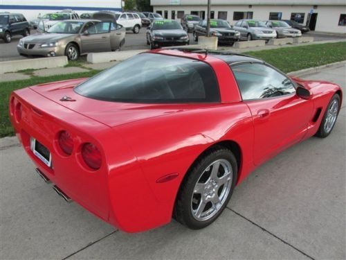 RED COUPE LOW MILES CHROME WHEELS LEATHER AUTO CLEAN TITLE FINANCE GLASS TOP AC, image 8