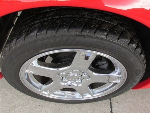 RED COUPE LOW MILES CHROME WHEELS LEATHER AUTO CLEAN TITLE FINANCE GLASS TOP AC, image 12