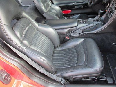 RED COUPE LOW MILES CHROME WHEELS LEATHER AUTO CLEAN TITLE FINANCE GLASS TOP AC, image 37