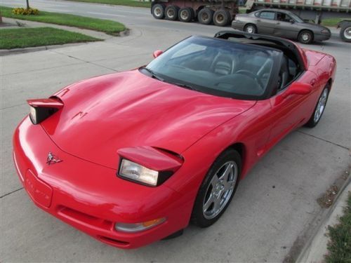 RED COUPE LOW MILES CHROME WHEELS LEATHER AUTO CLEAN TITLE FINANCE GLASS TOP AC, image 39