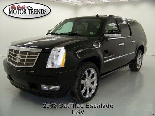 Awd esv navigation dvd rearcam heated ac seats 2008 cadillac escalade 105k