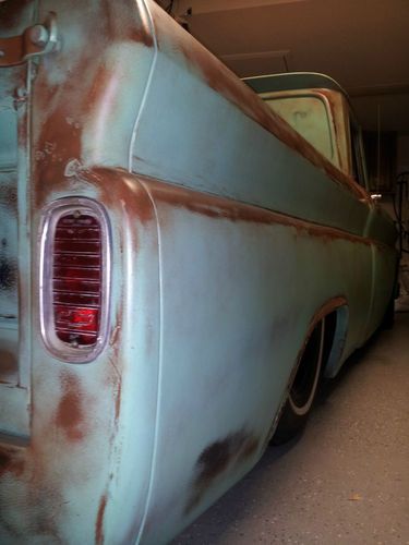 1964 Chevy C10 Bagged Chopped Patina Shop Truck Lowered Air Ride Slammed, image 3