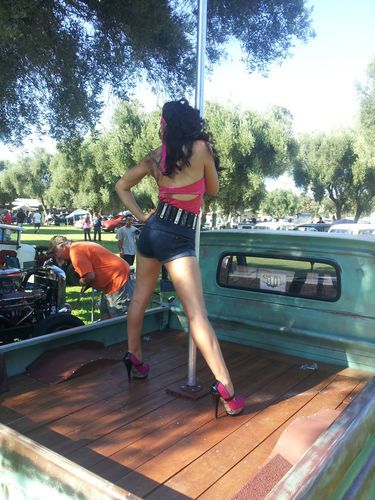 1964 Chevy C10 Bagged Chopped Patina Shop Truck Lowered Air Ride Slammed, image 15