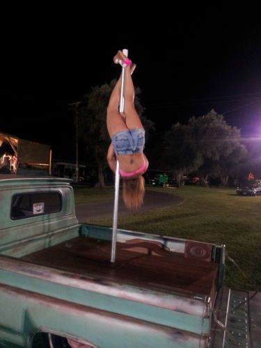 1964 Chevy C10 Bagged Chopped Patina Shop Truck Lowered Air Ride Slammed, image 16