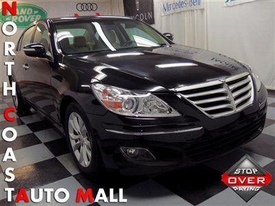 2011(11)genesis sedan 3.8l v6 fact w-ty blk/tan lthr navi back up cam moon save!