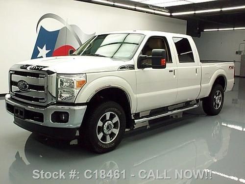 2012 ford f-250 lariat crew cab leather nav fx4 4x4 26k texas direct auto