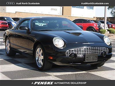 2002 fordthunderbird, convertible/ hardtop , clean car fax-  48 k miles