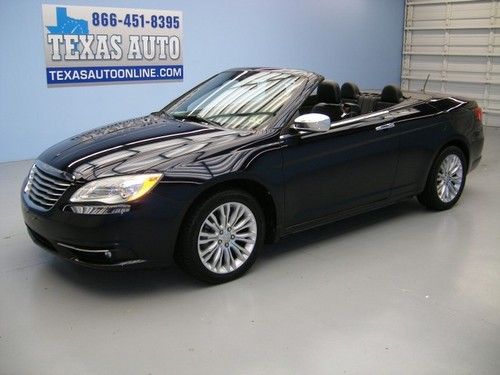 We finance!! 2011 chrysler 200 limited convertible heated leather nav texas auto