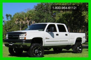 2005 chevrolet silverado 2500 lt 4x4 diesel quad cab lifted big tires must see