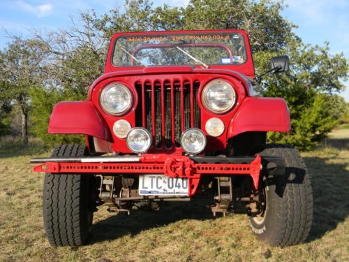 1981 jeep cj7 new paint, new engine &amp; transmission cj-7 no reserve