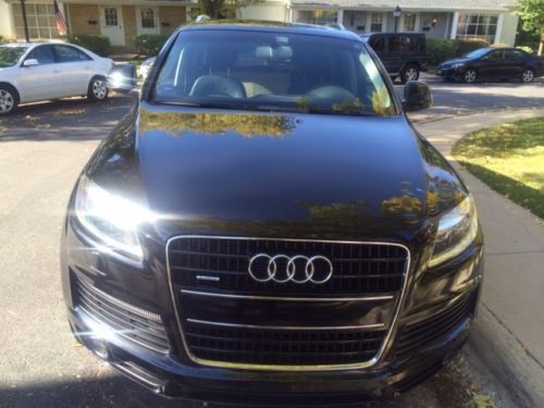 Audi q7 s line 3.6 black on black/red