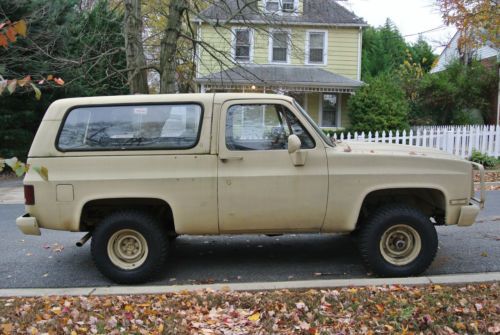 *no reserve* 1985 chevrolet m1009 military cucv 4x4 blazer 6.2l diesel truck