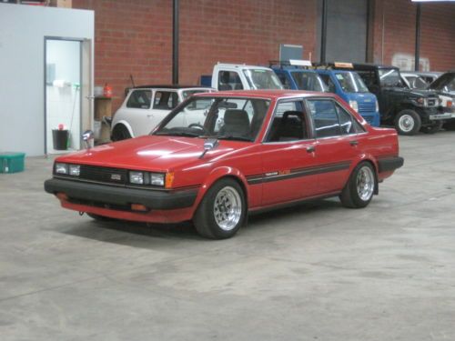 1983 toyota carina 4dr sedan ta63 gt-tr twincam turbo ssr mk-iii recaro coilover