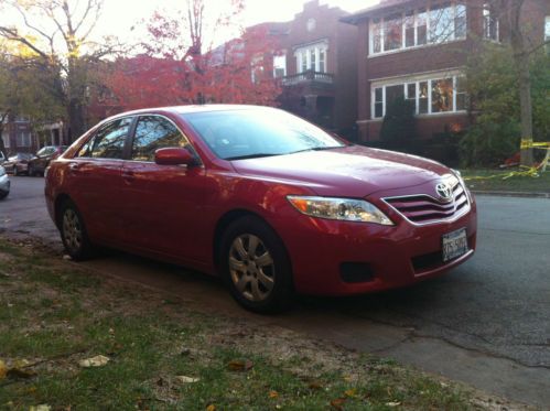 Red 2010 toyota camry le sedan 4-door 2.5l