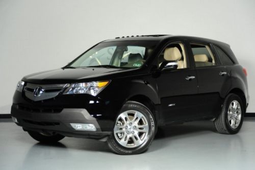 2009 acura mdx awd 7 passenger black sunroof low miles