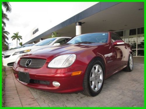 03 red slk-230 kompressor 2.3l i4 convertible *heated leather seats *low miles