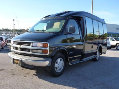 2000 chevy express turtle top 14 passnger conversion van power door recent trade