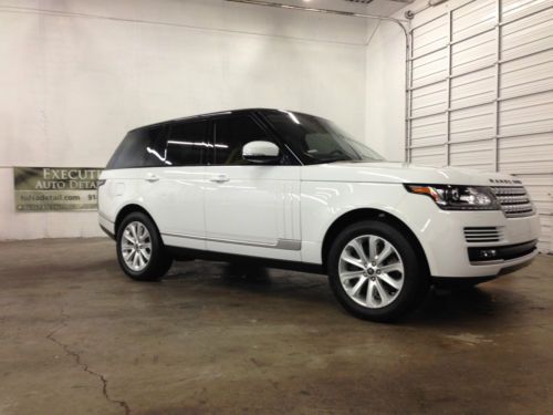 2013 fuji white range rover hse, excellent condition, cirrus interior