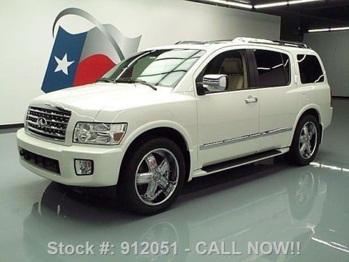 2008 infiniti qx56 sunroof nav rear cam 22" wheels 54k texas direct auto
