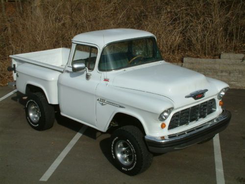 1955 chevy 4 wheel drive pickup - napco - retrofitted modern drivetrain v8 power