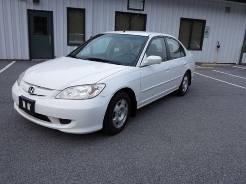 2005 honda civic hybrid automatic 4-door sedan non smoker no reserve cd clean