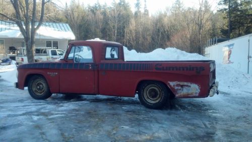 1967 dodge d200 cummins turbo diesel p-pump 5 spd