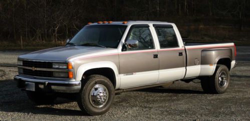 1993 chevrolet 3500 silverado 4wd 4x4 k3500 crew cab dually