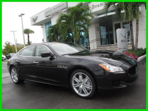 14 nero ribelli awd turbo 3l v6 quattroporte sedan *low miles *florida