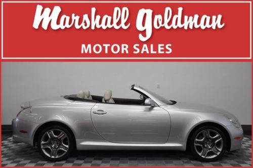 2008 lexus sc 430 in silver metallic with ecru leather 27,700 miles