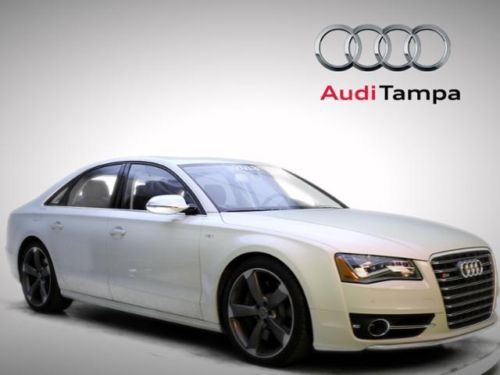 2013 audi s8 4dr sdn  certified 4.0l bluetooth sunroof awd