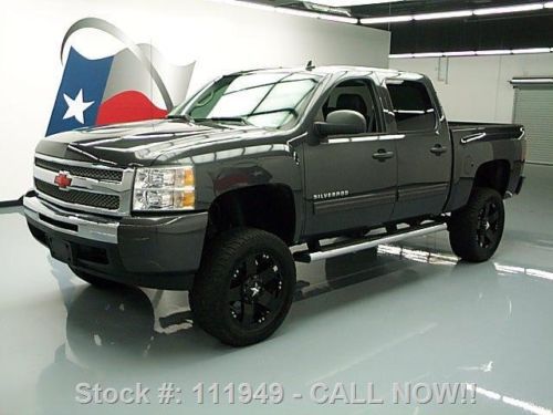 2011 chevy silverado crew lifted leather nav 6-pass 43k texas direct auto