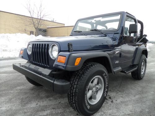1-owner 1997 jeep wrangler sport 4.0l 6cyl auto stock low miles