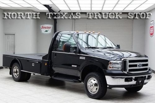 2006 ford f350 diesel 4x4 dually flat bed hauler regular cab texas truck