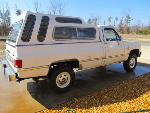 Chevrolet silverado c30 4x4 lwb white 454