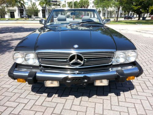 1989 Mercedes 560SL 78K Original Owner Black Pearl Florida 754-600-1119., US $17,999.00, image 4