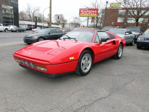 1989 ferrari 328 gts: excellent condition, collector&#039;s car, low mileage.