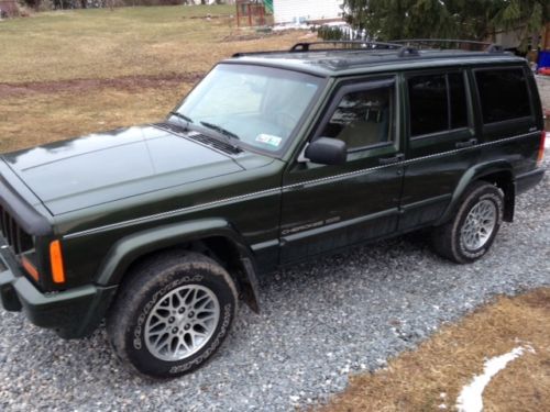 1997 jeep cherokee dark green automatic