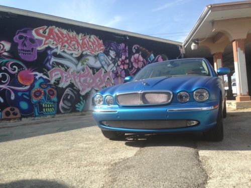 2004 Jaguar XJ8 One Owner 19,700 miles 3M matte blue wrap 22in lexani rims, image 3