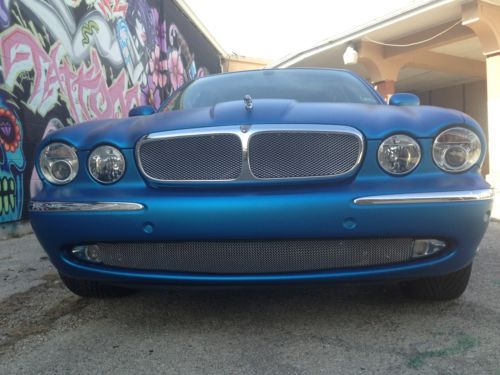 2004 Jaguar XJ8 One Owner 19,700 miles 3M matte blue wrap 22in lexani rims, image 8