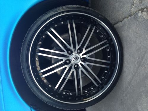 2004 Jaguar XJ8 One Owner 19,700 miles 3M matte blue wrap 22in lexani rims, image 9