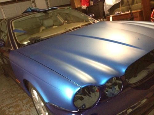 2004 Jaguar XJ8 One Owner 19,700 miles 3M matte blue wrap 22in lexani rims, image 13