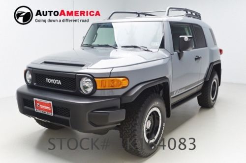 18k one 1 owner low miles 2013 toyota fj cruiser trail teams 4x4 trd off road pk