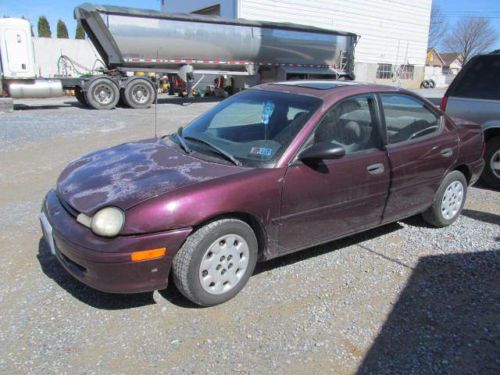 1999 plymouth neon style sedan 4-door 2.0l