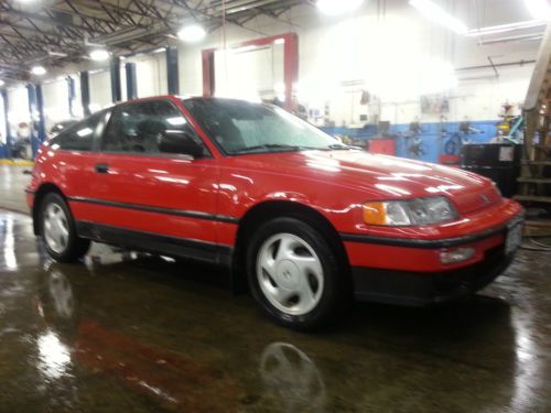 1991 honda crx si - 78,000 miles - cherry - excellent condition - rio red