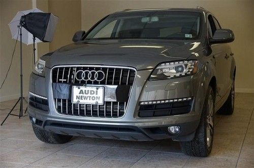 2010 pearl gray audi q7 quattro 3.6l v6 auto panorama snrf leather nav dvd miles